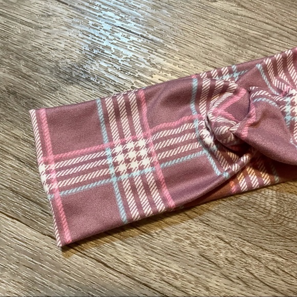 Plaid Wide Twisted Headbands Handmade NEW - Picture 3 of 6